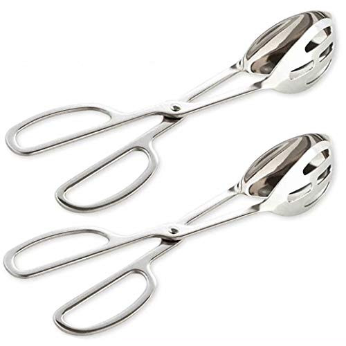Buffet Tongs KEBE 2팩 스테인레스 스틸 Party Catering Serving Thickening Food Salad Cake Bread Kitchen