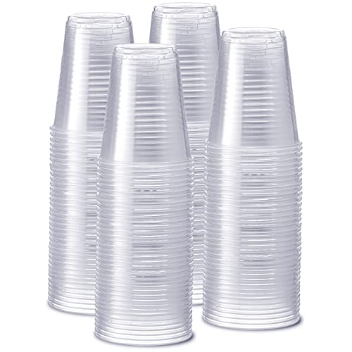 240 Pack - 12 oz. Clear Disposable Plastic Cups - Cold Party Drinking Cups