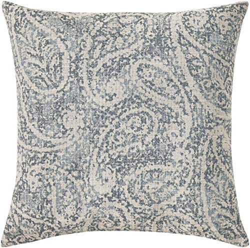 Amazon Brand – Ravenna Home Vintage Throw Pillow - 20 x Inch Slate