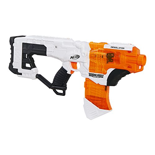 스펀지 장난감총 NERF Desolator Doomlands 토이 Blaster 10-Dart 클립 10 Official Elite Darts 어린이 Teens Adults