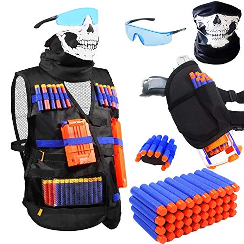 스펀지 장난감총 TAVEKI Tactical Vest Kit 호환가능 Nerf Guns 소년 N-Elite 시리즈 Foam Darts Kids
