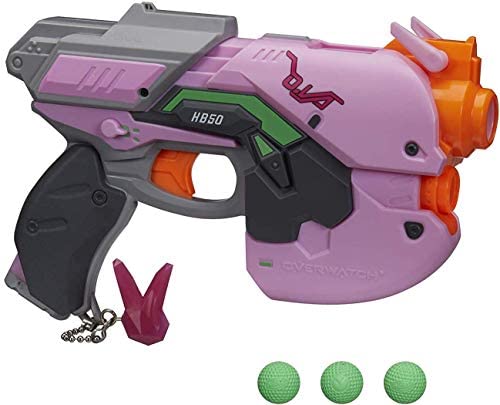 스펀지 장난감총 NERF Overwatch D.Va Rival Blaster 3 Rounds