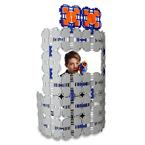 스펀지 장난감총 Blaster Boards - 1팩 어린이 Fort Building Kit Nerf Wars & Creative Play 46 Piece Set