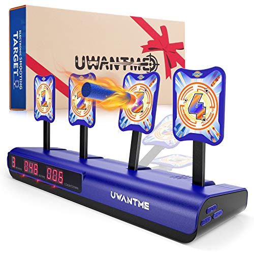 스펀지 장난감총 UWANTME Electronic Shooting 타겟 Scoring Auto Re 세트 Digital 타겟s Nerf Guns 토이 Ideal 선물 Kids-Boys & 소녀 2019 Version