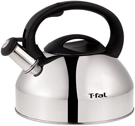 T-fal C76220 Specialty Stainless Steel Dishwasher Safe Whistling Coffee and Tea Kettle