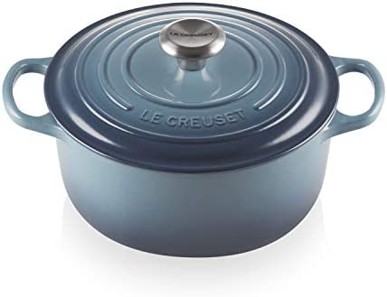 르크루제 Le Creuset Signature Enameled Cast-Iron 5-1/2-Quart Round French Dutch Oven Cerise Cherry Red