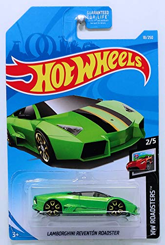Hot Wheels 2019 HW Roadsters Lamborghini Reventon Roadster 18/250 Green