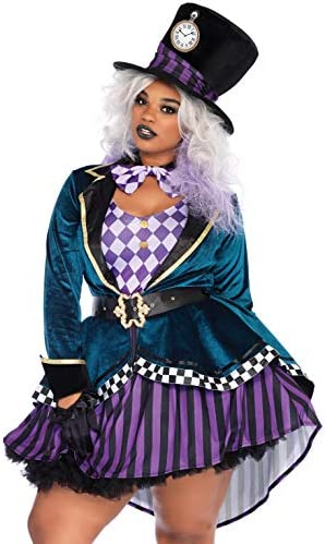 Leg Avenue Womens Delightful Mad Hatter Halloween Costume