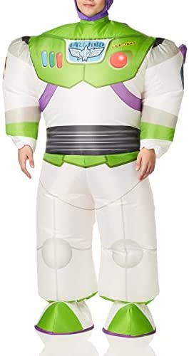 Disguise Mens Disney Buzz Lightyear Inflatable Toy Story 4 Costume One Adult Costume outfit