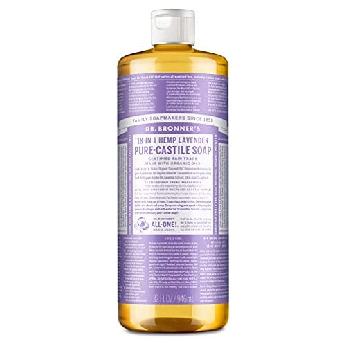 닥터 브로너스 퓨어 캐슬 액체 비누 라벤더향 Dr. Bronners Pure-Castile 리퀴드 Soap - 라벤더 32 Fl oz.