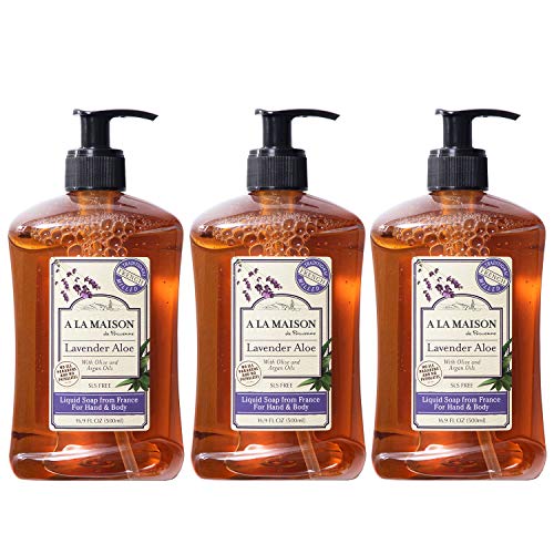 A La Maison de Provence 라벤더 알로에 액체 비누 2개세트 Aloe 리퀴드 Hand Body Soap팩 2