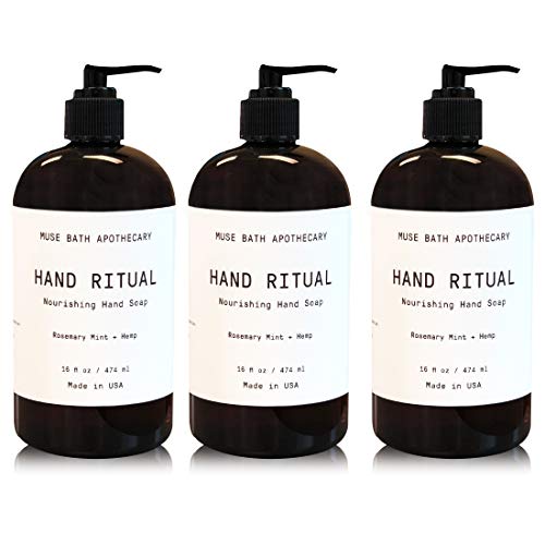 널싱 핸드 워시 Muse Bath Apothecary Hand Ritual - Aromatic Nourishing Soap 16 oz Infused Natural Essential Oils Aloe + Eucalyptus 라벤더