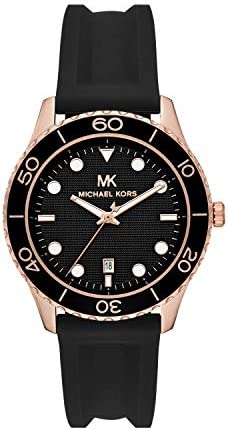 Michael Kors 여성 Runway Quartz Watch Stainless-Steel-Plated Strap Gold