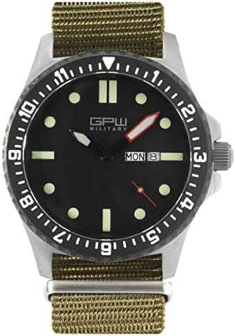 German Military 티타늄 Watch. GPW GMT. 200M W/R. Sapphire Crystal.
