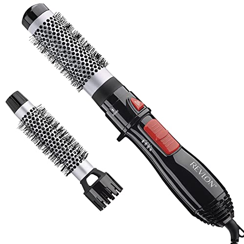 헤어브러쉬 Revlon Ceramic Hot Air Brush Kit 1 Inch & 1-1/2 Attachments