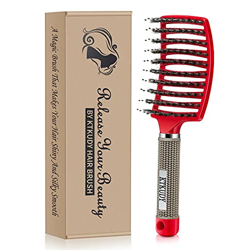 헤어브러쉬 Hight End 헤어 Brush Wet Dry Comb 여성용 Men 어린이 Red