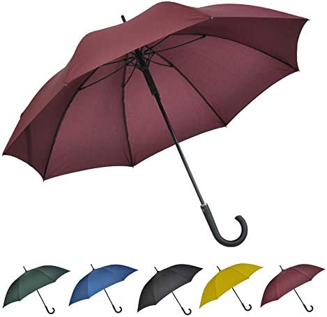 골프우산 SoulRain 50 Inch Large 스틱 Umbrella Windproof Automatic Open Oversized J Handle Umbrellas Men 여성 Unbreakable Strong Travel 골프 Yellow