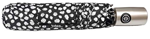 골프우산 Totes NeverWet 테크놀로지 Auto Open Close Umbrella 매트 White Dots 43" arc