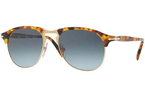 여성 선글라스 Persol PO8649S Sunglasses Madreterra w/Blue Gradient Lens 105286 53mm PO 8649S PO8649-S 8649-S