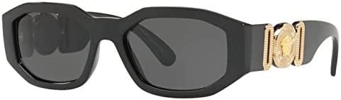여성 선글라스 베르사체 Sunglasses Black/Grey Nylon - Non-Polarized 53mm