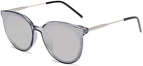 여성 선글라스 SOJOS 클래식 Retro Round Oversized Sunglasses Rivets DOLPHIN SJ2068