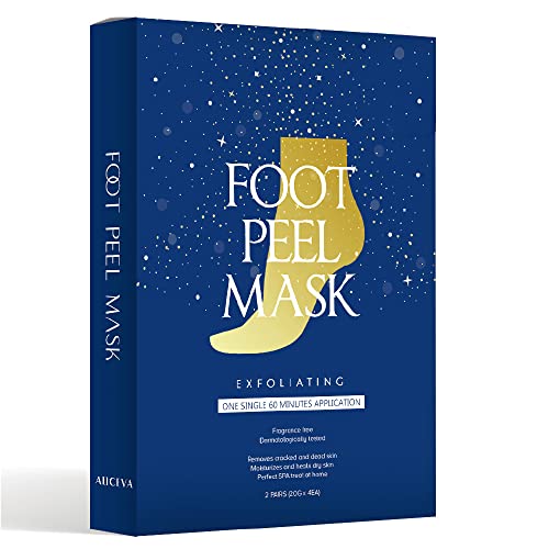 발각질제거 Aliceva One Step Foot Peel 마스크 - 2 Pairs