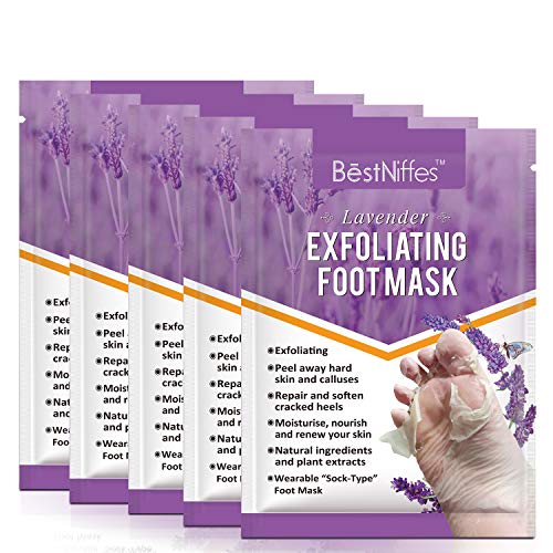 발각질제거 라벤더 Foot Peel 마스크 Exfoliating - 5 Pack