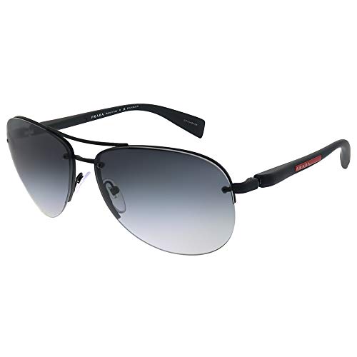 남성 선글라스 Prada Linea Rossa 0PS 56MS 매트 Rubber/Polarized Grey Gradient One Size