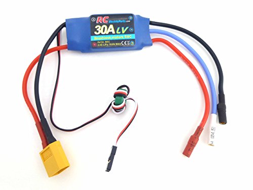 RC모터 30A RC Brushless Motor Electric Speed 컨트롤러 ESC 3A UBEC XT60 & 3.5mm bullet plugs