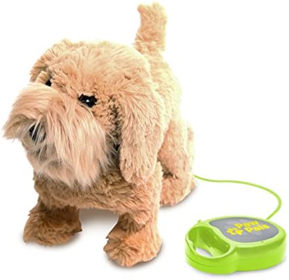 MEVA PawPals 어린이 Walking Barking Puppy Dog 토이 Pet 원격 컨트롤 Leash &hellip Black