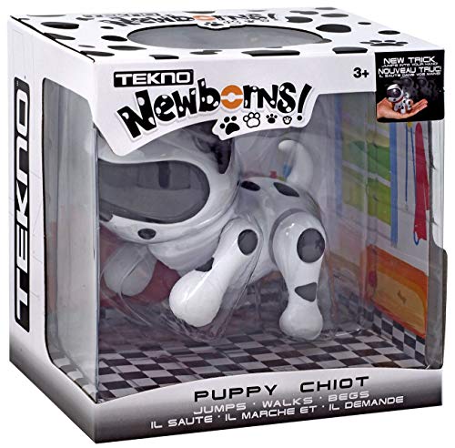 Tekno Newborns Pet Dog 토이 Robotic Puppy Interactive That Jumps Walks Begs.