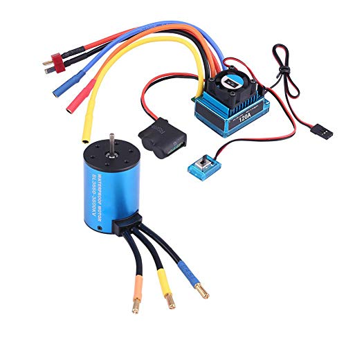 RC모터 Zouminy Rcharlance 3660 Brushless Motor & 120A ESC RC Combo 1/8 1/10 Car3800KV