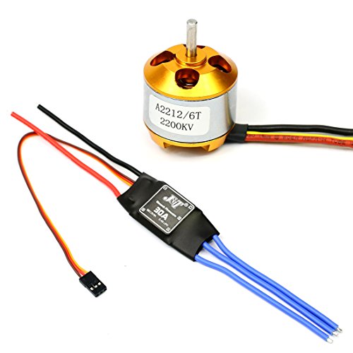 RC모터 BGNing 2212 2200kv Brushless Motor Outrunner W/Mount 6t + 30a ESC 컨트롤러 Drone Rc Quadcopter 멀티 Copter UFO