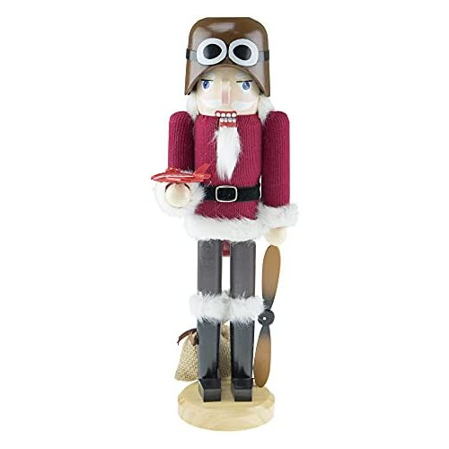 태엽장난감 Traditional Police Officer Christmas Wooden Nutcracker Clever Creations Holding Handcuffs & Baton Festive Holiday Décor Wearing 블루 Uniform 100% 우드 15u201D Tall