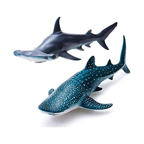 Geminismart Sea Life Great White Shark Action Figure Megalodon Model 토이 소프트 Rubber Realistic Ocean Educational Role Play 어린이 Collectors Lemon