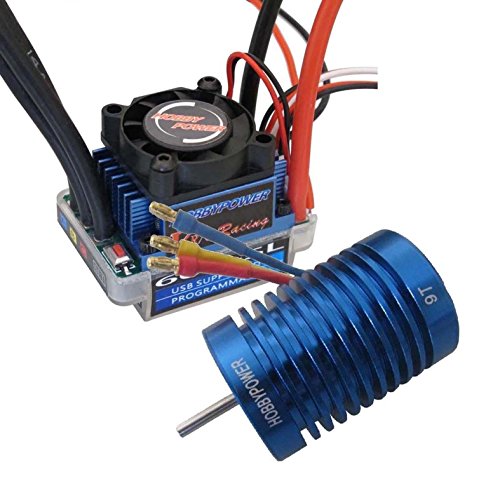 RC모터 powerday 60A ESC Brushless Speed 컨트롤러 + 9T 4400KV BL Motor 1/10 1/12 RC Car