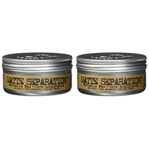 헤어왁스 Bed Head Men 매트 Separation Workable Wax TIGI- 3oz 2pk