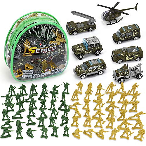 육군남자 토이 Life Die Cast 메탈 Military Vehicles Plastic 아미 Men Soldiers Play 세트 선물세트 소년 Includes 가방 Cars Helicopter Toy