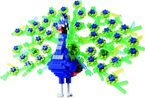 나노블록 Nanoblock Deluxe Peacock Building Kit Purple