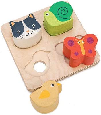 태엽장난감 Tender Leaf 토이 - Sensory Trays Baby Blocks Shape Sorter STEM Learning Identification Sorting Game 어린이 18 Month + Visual