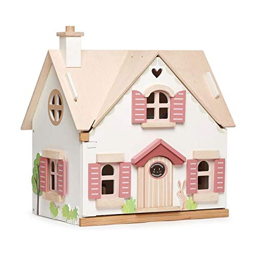 Tender Leaf 토이 - Cottontail Cottage Furnished 18.7" Tall Countryside Pretend Play Doll House Encourage Creative Imaginative Fun 어린이 3+