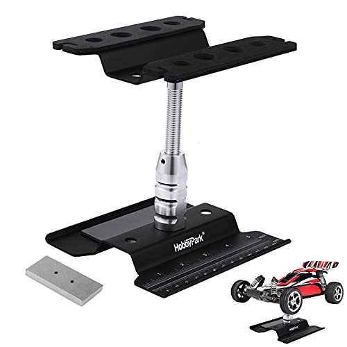 RC카 타이어 Hobbypark 알루미늄 RC Car Stand Work Station Repair Tools 1/12 1/10 1/8 Crawler Truck Buggy Traxxas Redcat Axial RC4WD Tamiya HPI Black