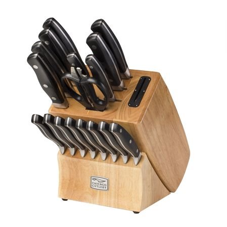 Chicago Cutlery Insignia2 18-Piece Knife Block 세트 In-Block Sharpener