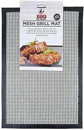 BBQ Butler Non-Stick BBQ Mesh Grill Mat- Perfect For Smokers - Traeger, Green Egg, Kamodo Compatible