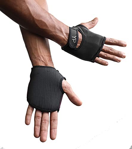 YogaPaws Elite Padded Yoga Gloves 여성 Men Non Slip Cushion Grip Hot Vinyasa Pilates Barre SUP Travel Sweaty Hands
