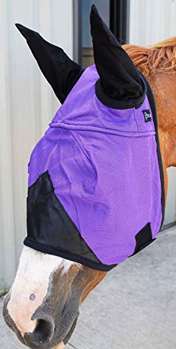 CHALLENGER Equine Horse Light Weight Fly Mask Summer Spring Airflow Mesh 73247V