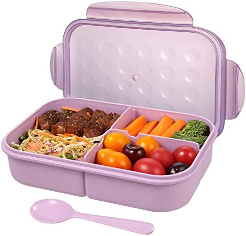 도시락 런치봇쿠 밀짚 섬유대 용량 1150ml 경량 누설방지 포터블 스푼 부착 토 메이 