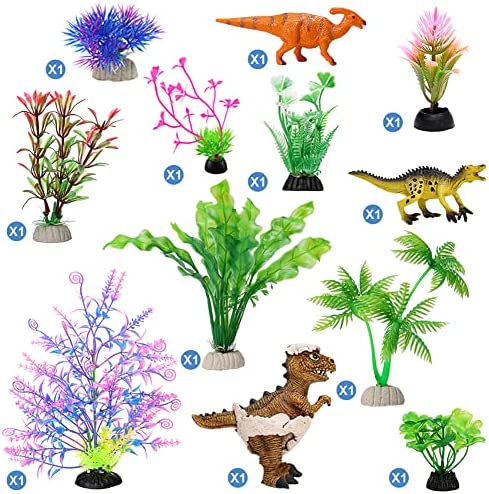 인조 인공 수초 GreenJoy 13 Pcs Aquarium Decorations Decor Coral Jellyfish Ornament Anemones Artificial Aquatic Plants Plastic Plant Set
