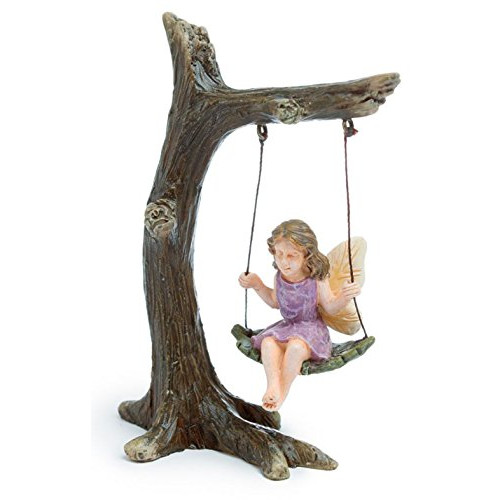 정원조각상 Marshall Home Garden &quotTree Swing Miniature Fairy Accessory #MG12