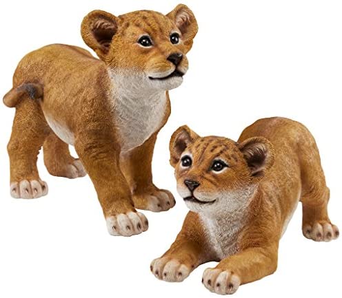 정원조각상 디자인 Toscano QM28733 Lion Cub Sahara Animal Statue Tibesti Full Color